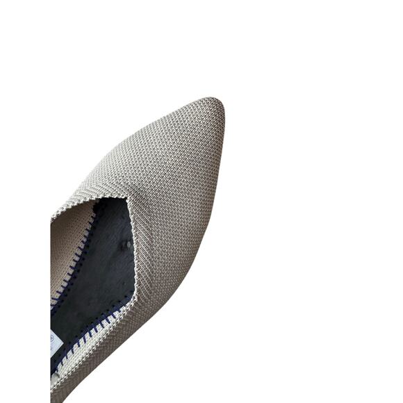 RARE RETIRED Rothy's The Point Flax Birdseye Luxury Flats W8.5 - Picture 5 of 11